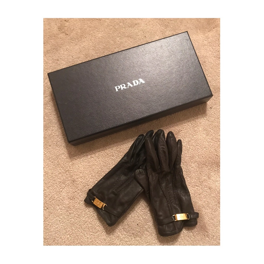 Prada Nappa Leather Gloves